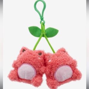 Cuddle Barn Mini Cherry Wawa Frog Plush Key Chain